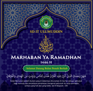 Spanduk Latar Marhaban Ya Ramadhan SD IT Ulumuddin